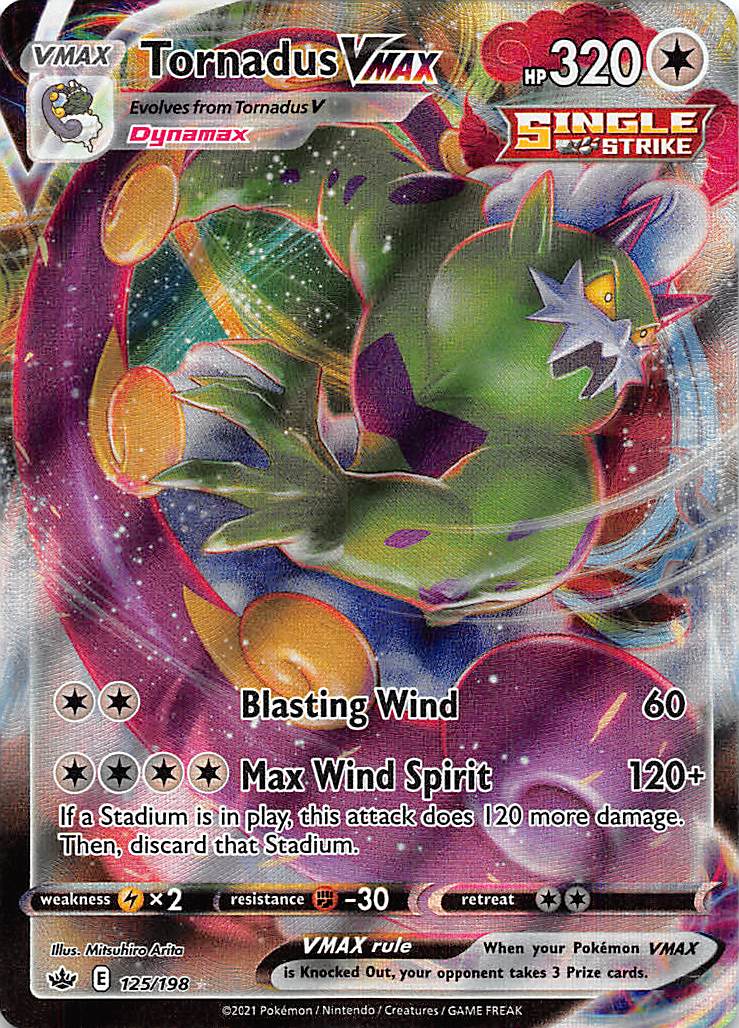 Tornadus VMAX 125/198 - SWSH06 Chilling Reign Holofoil