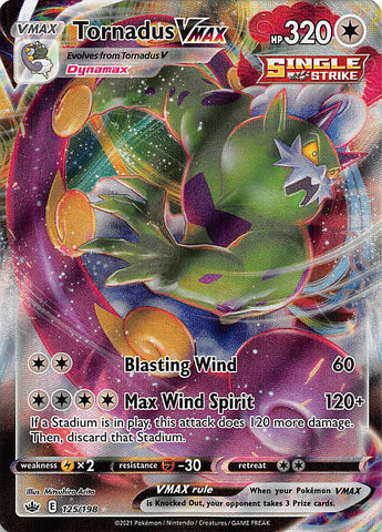 Tornadus VMAX 125/198 - SWSH06 Chilling Reign Holofoil