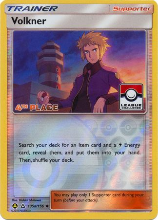 Volkner - 135a/156 (League Challenge) [4th Place] - League & Championship Cards Reverse Holofoil