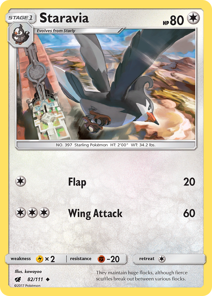 Staravia/111 - SM  Crimson Invasion