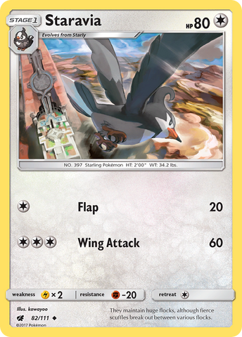 Staravia/111 - SM  Crimson Invasion