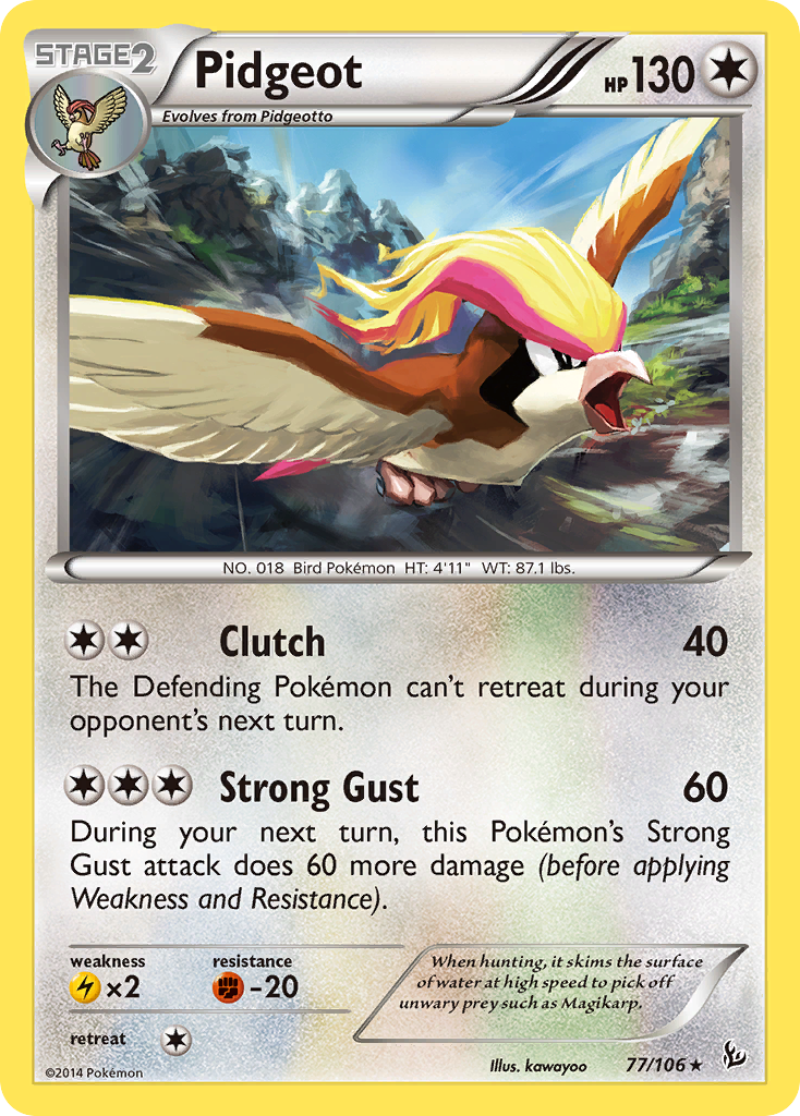 Pidgeot 77/106 - XY  Flashfire