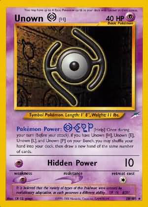 Unown [H]/105 - Neo Destiny Unlimited