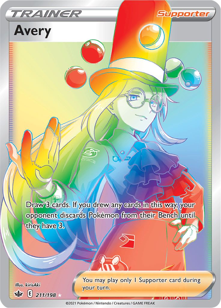 Avery (Secret)/198 - SWSH06 Chilling Reign Holofoil