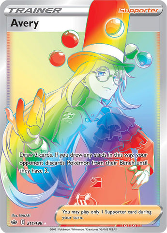 Avery (Secret)/198 - SWSH06 Chilling Reign Holofoil