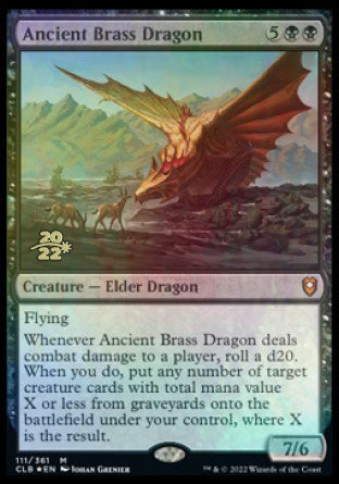 Ancient Brass Dragon (PRE-111) - Battle for Baldur's Gate Promos Foil