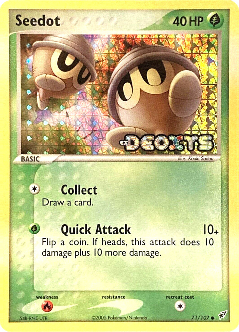 Seedot 71/107 - Deoxys Reverse Holofoil