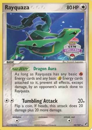 Rayquaza - 22/107 (2004-2005 Gym Challenge) - League & Championship Cards