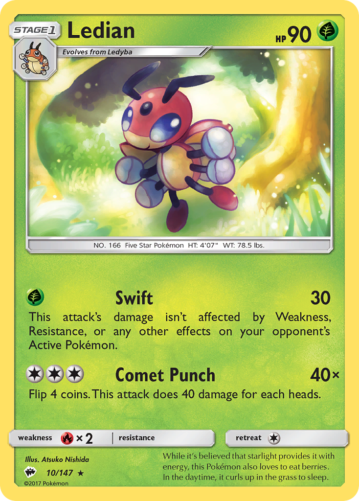 Ledian 10/147 - SM  Burning Shadows