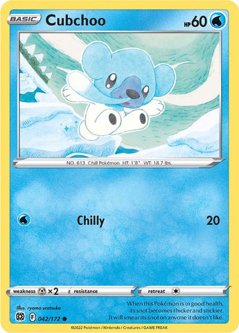 Cubchoo 42/172 - SWSH09 Brilliant Stars