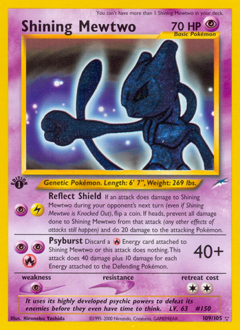 Shining Mewtwo/105 - Neo Destiny Unlimited Holofoil