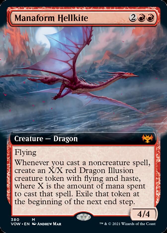 Manaform Hellkite (Extended Art) (VOW-380) - Innistrad: Crimson Vow: (Extended Art)