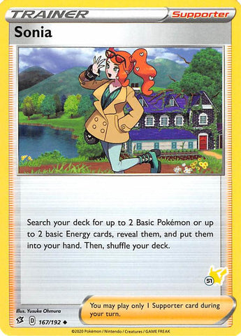 Sonia - 167/192 (#51 Pikachu Stamped) - Battle Academy 2022
