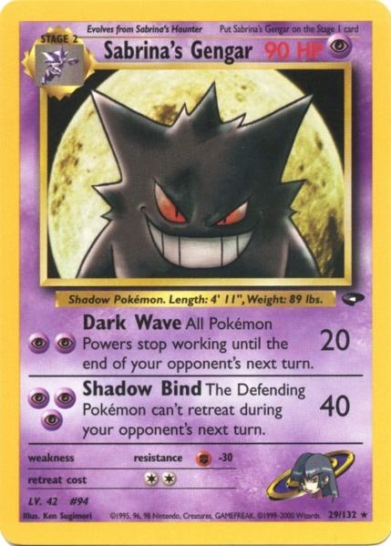 Sabrina's Gengar 29/132 - Gym Challenge Unlimited