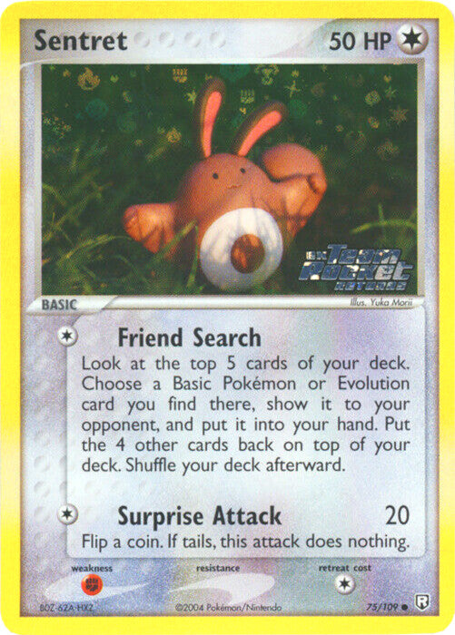 Sentret 75/109 - Team Rocket Returns Reverse Holofoil