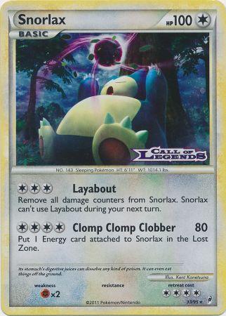 Snorlax - 33/95 (Prerelease) - Nintendo Promos Holofoil