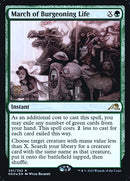 March of Burgeoning Life (PRE-201) - Kamigawa: Neon Dynasty Promos Foil