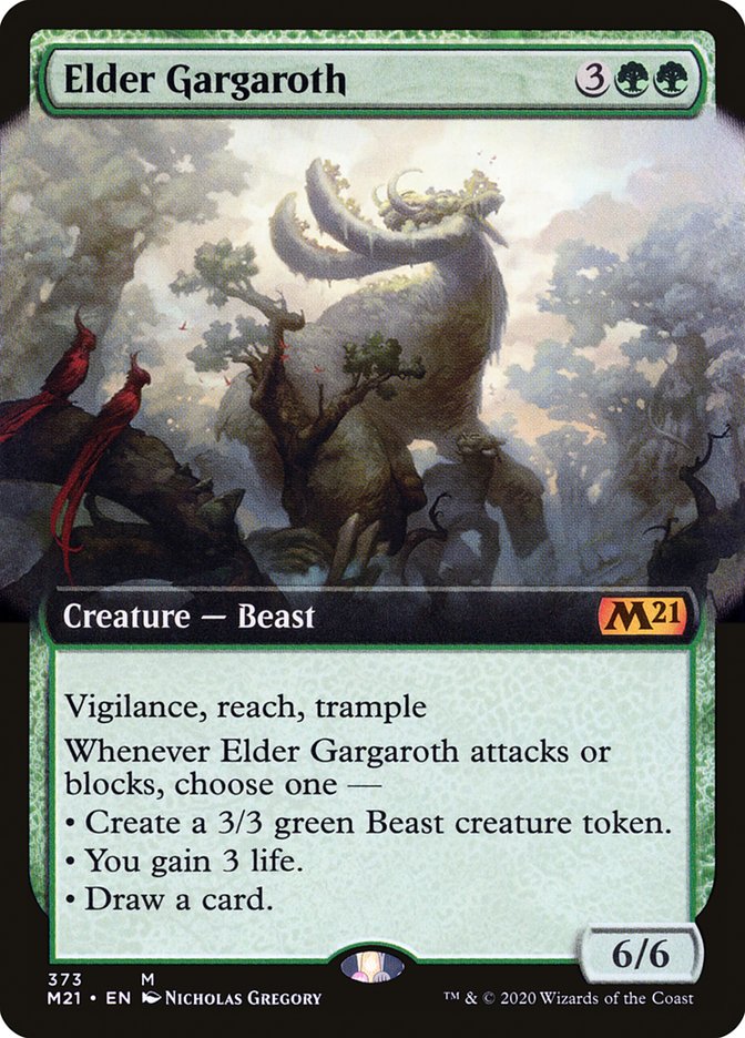 Elder Gargaroth (Extended Art) (M21-373) - Core Set 2021: (Extended Art)