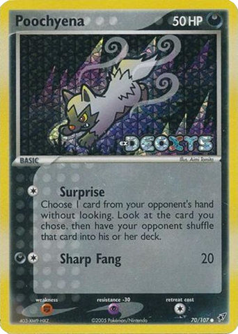 Poochyena 70/107 - Deoxys Reverse Holofoil