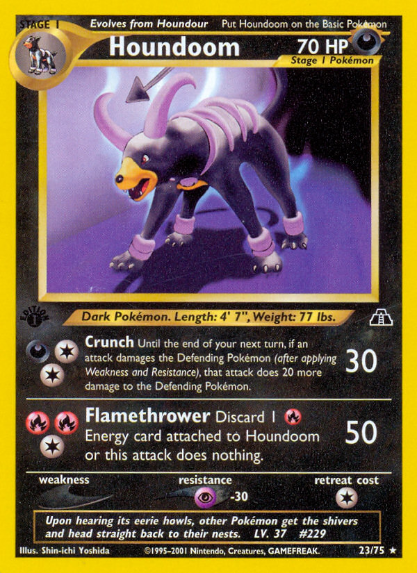 Houndoom (23) 23/75 - Neo Discovery 1st Edition