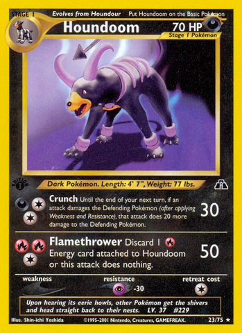 Houndoom (23) 23/75 - Neo Discovery 1st Edition