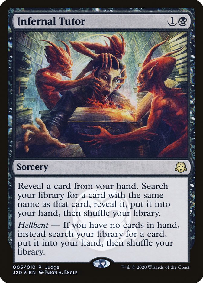 Infernal Tutor (JDG-005) - Judge Gift Cards 2020 Foil