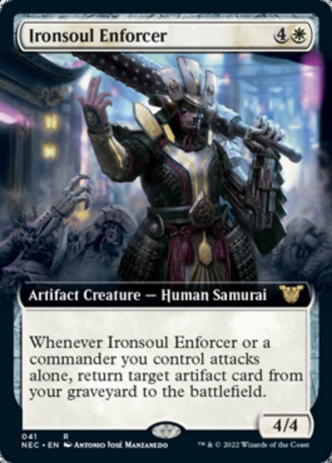 Ironsoul Enforcer (Extended Art) (NEC-041) - Neon Dynasty Commander: (Extended Art)