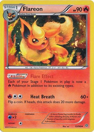 Flareon - 13/98 (Cosmos Holo) 13 - Miscellaneous Cards & Products Holofoil