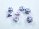 Chessex Festive Mini Polyhedral Pop Art/Blue 7-Die set