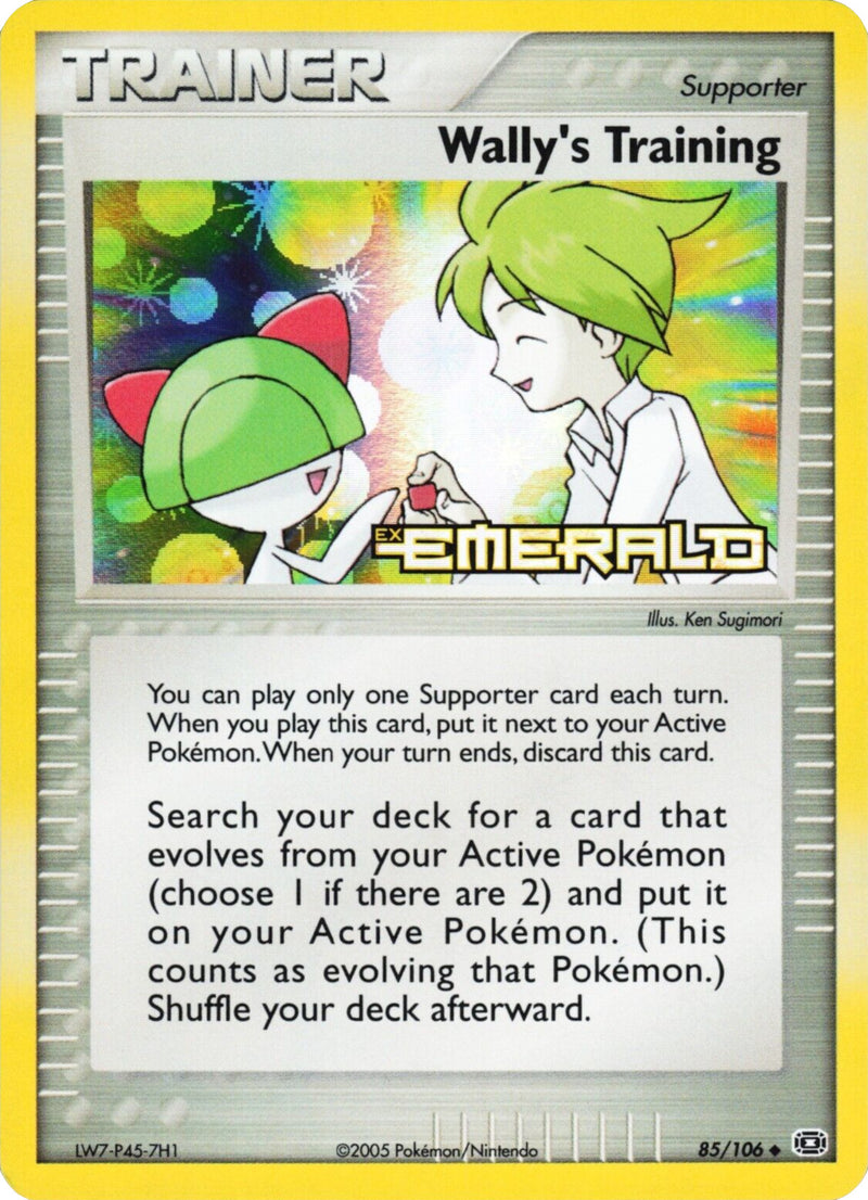 Wally's Training 85/106 - Emerald Reverse Holofoil
