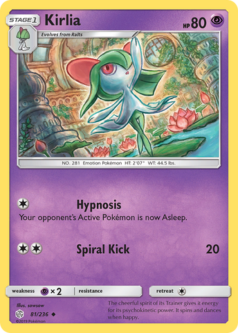 Kirlia 81/236 - SM  Cosmic Eclipse