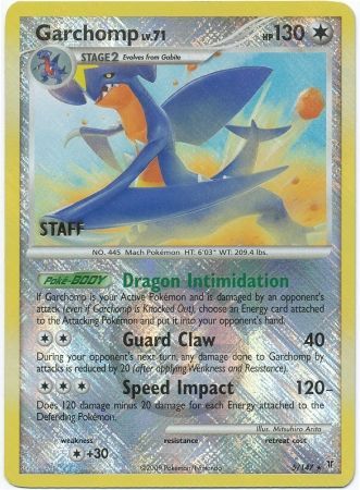 Garchomp - 5/147 (Championship Promo) [Staff] - League & Championship Cards Reverse Holofoil