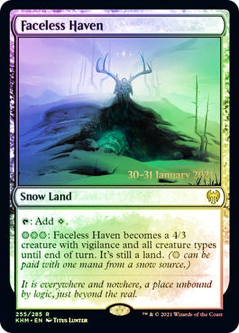 Faceless Haven (PRE-255) - Kaldheim Promos: (snow) Foil