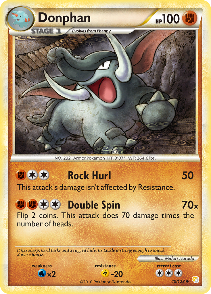 Donphan 40/123 - HeartGold SoulSilver