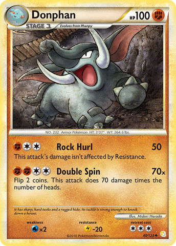 Donphan 40/123 - HeartGold SoulSilver