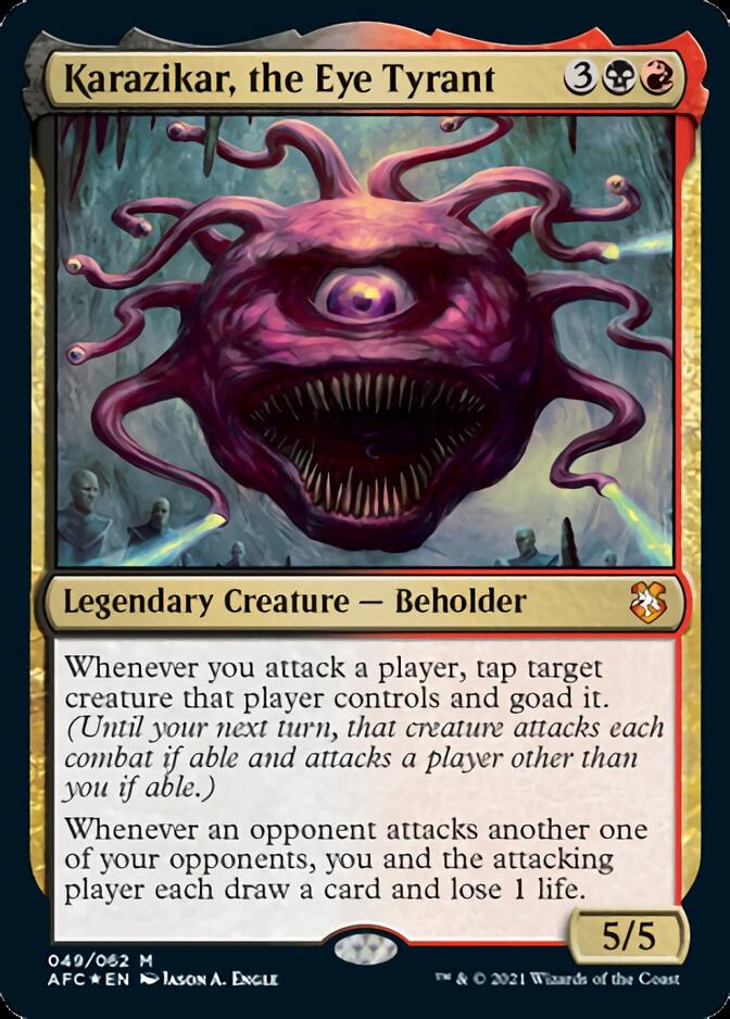 Karazikar, the Eye Tyrant (AFC-049) - Forgotten Realms Commander Foil