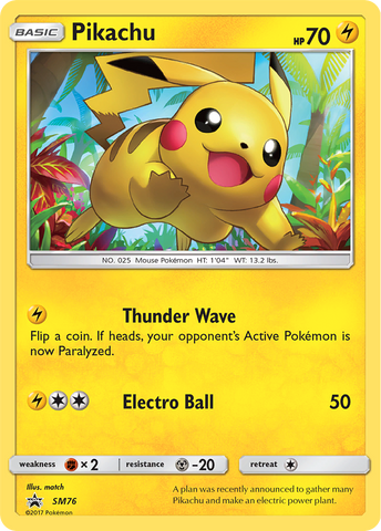 Pikachu - SM76 SM76/248 - SM Promos Holofoil