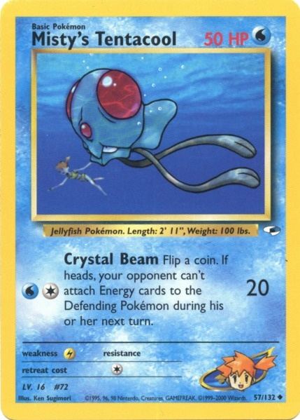 Misty's Tentacool (57) 57/132 - Gym Heroes Unlimited