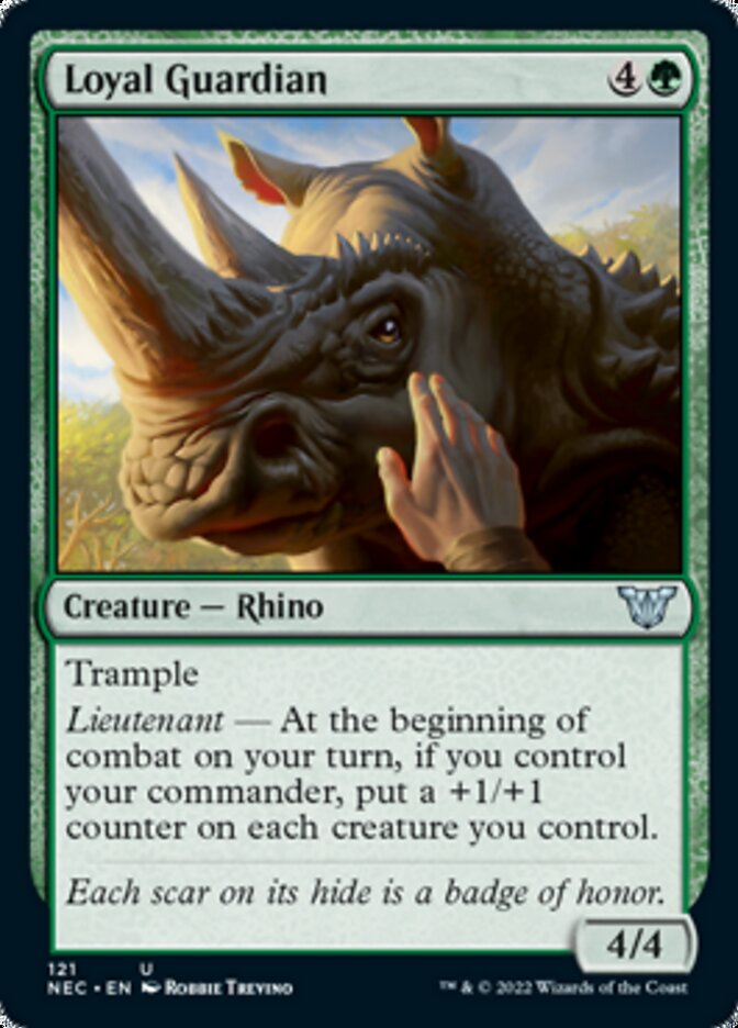 Loyal Guardian (NEC-121) - Neon Dynasty Commander