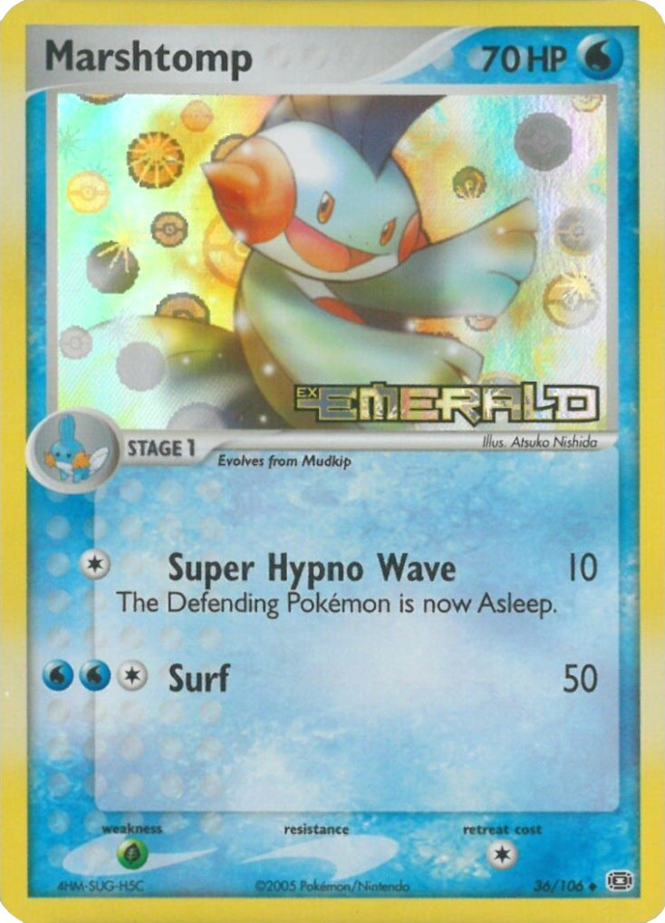 Marshtomp/106 - Emerald Reverse Holofoil