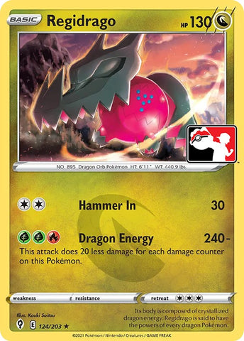 Regidrago - 124/203 - Prize Pack Series Cards