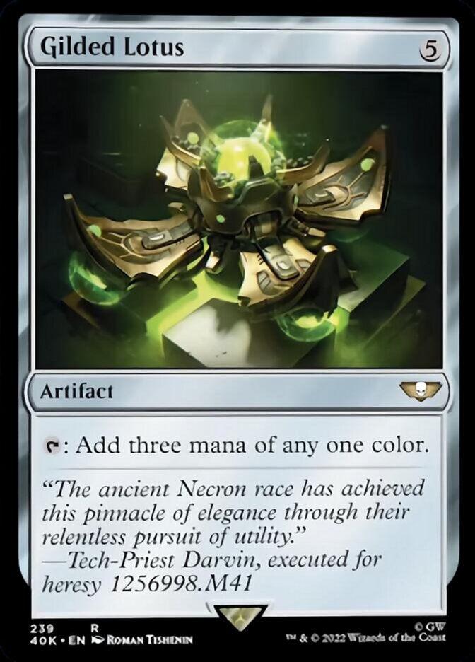 Gilded Lotus (Surge Foil) (40K-239) - Warhammer 40,000 Commander Foil