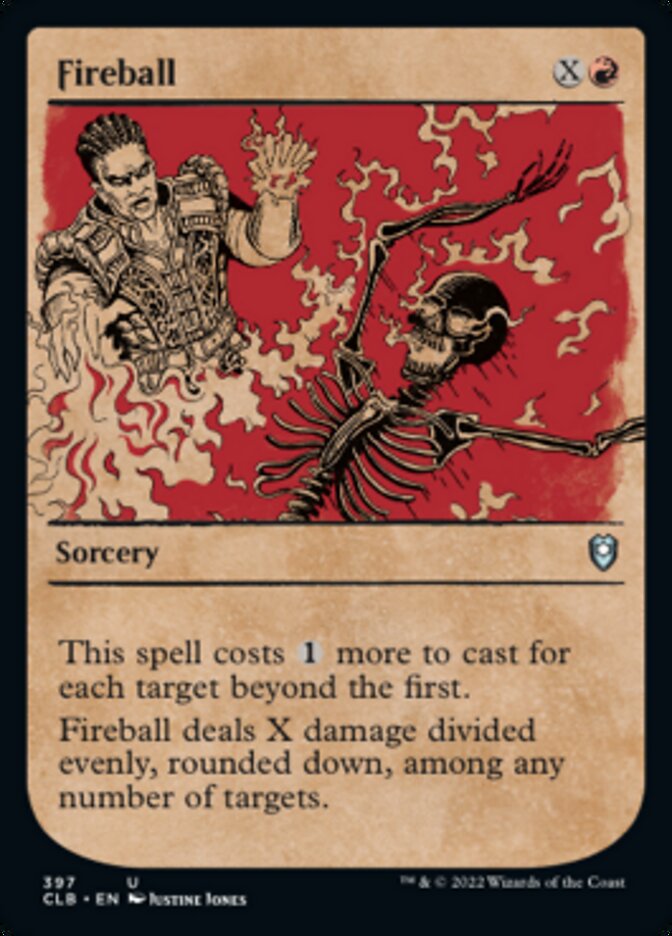 Fireball (Showcase) (CLB-397) - Commander Legends: Battle for Baldur's Gate: (Showcase)