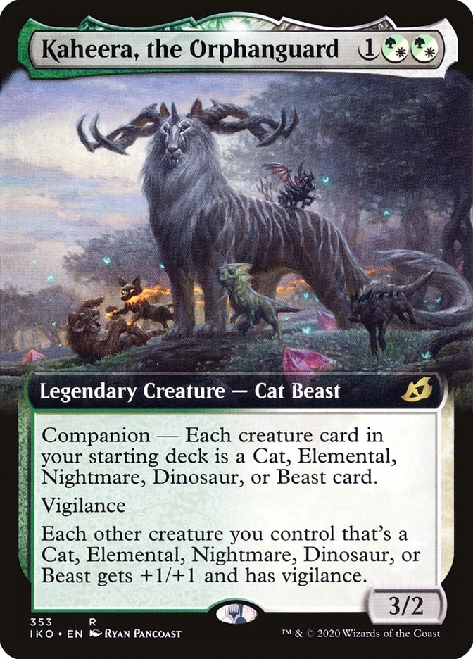 Kaheera, the Orphanguard (Extended Art) (IKO-353) - Ikoria: Lair of Behemoths: (companion, Extended Art)