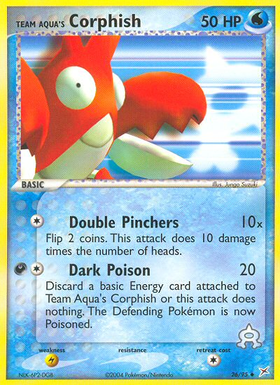Team Aqua's Corphish - 26/95/95 - Team Magma vs Team Aqua