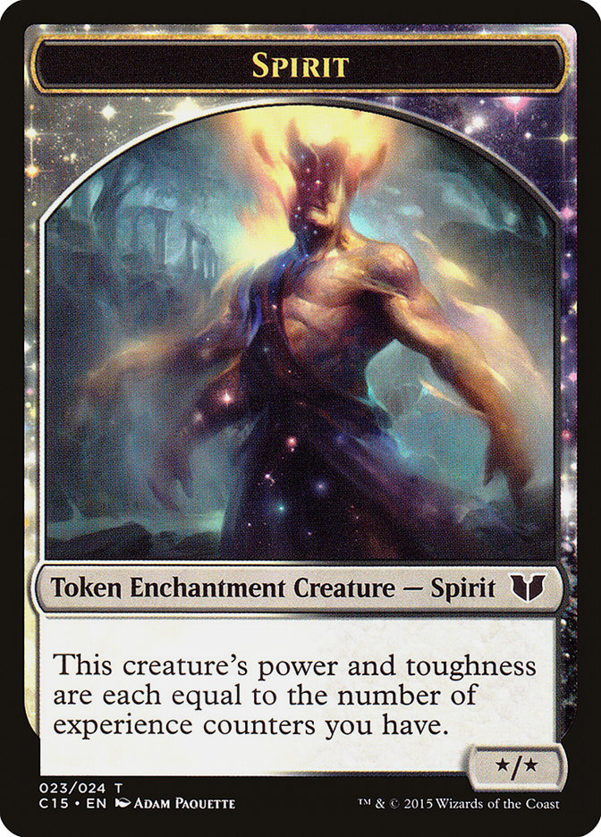 Knight (005) // Spirit (023) Double-Sided Token (C15-5 // 23) - Commander 2015 Tokens