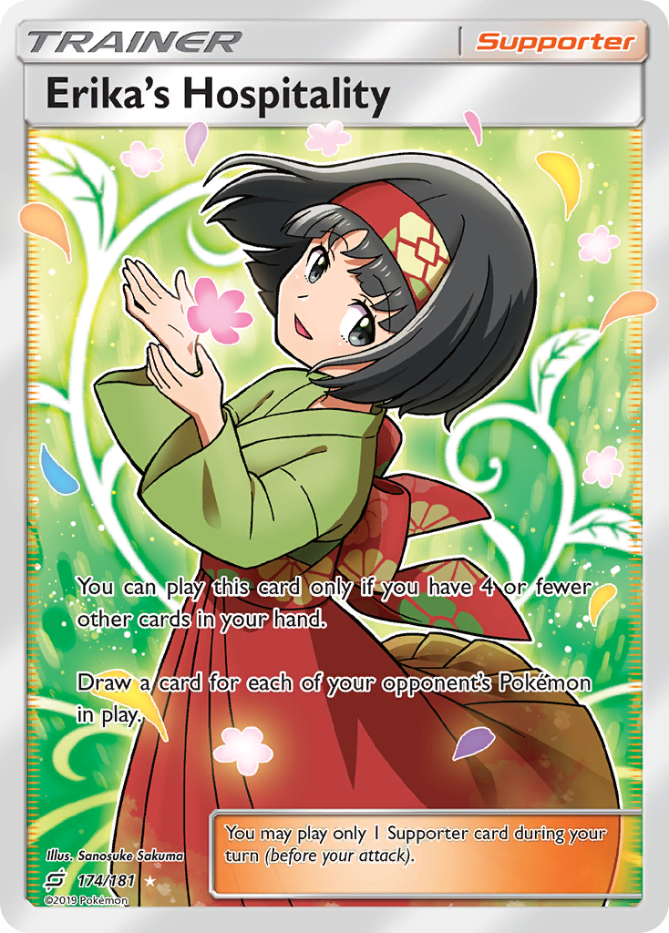 Erika's Hospitality (Full Art)/181 - SM  Team Up Holofoil