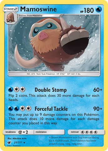 Mamoswine 21/111 - SM  Crimson Invasion