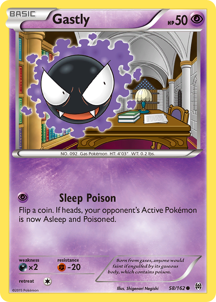 Gastly 58/162 - XY  BREAKthrough