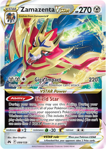 Zamazenta VSTAR 99/159 - SWSH Crown Zenith Holofoil